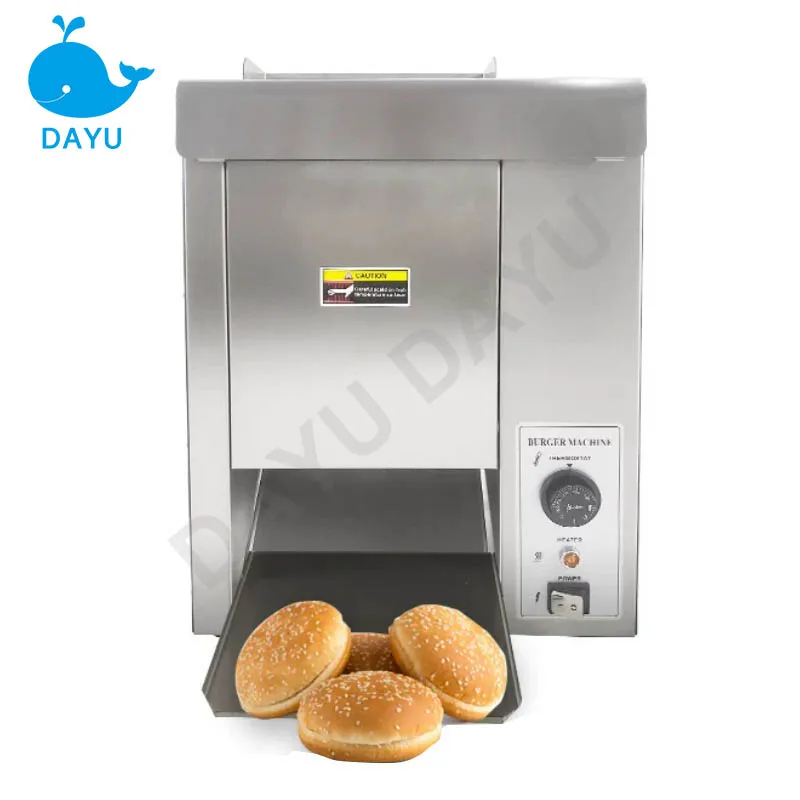 

Chain-Style Hamburger Heating Machine Chicken Roll Skin Adjustable Thickness And Rapid Heating Bread Heating Maker