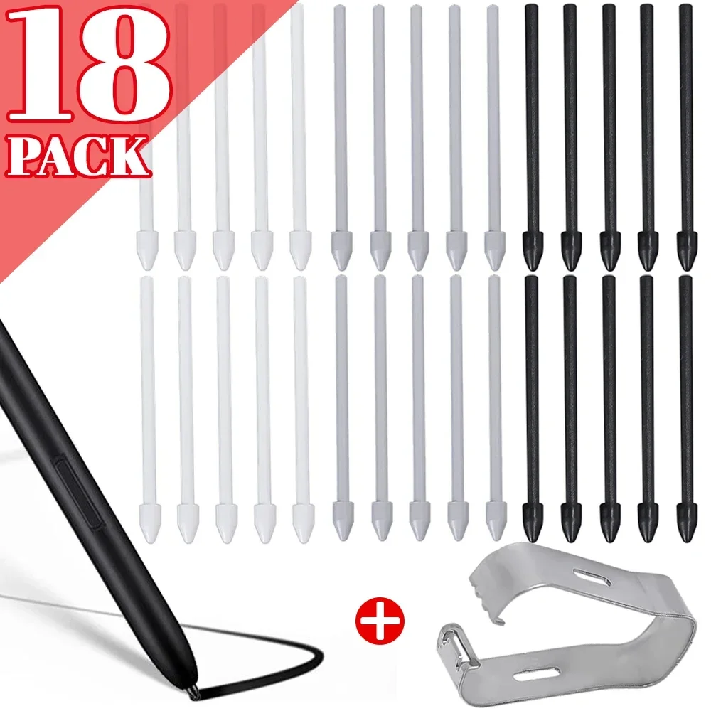 Replacement Tablet Pencil Nib for Samsung Galaxy S Pen Tab S9 S23 Sturdy Wear Resistant Stylus Pen Tips with Metal Tweezer Set