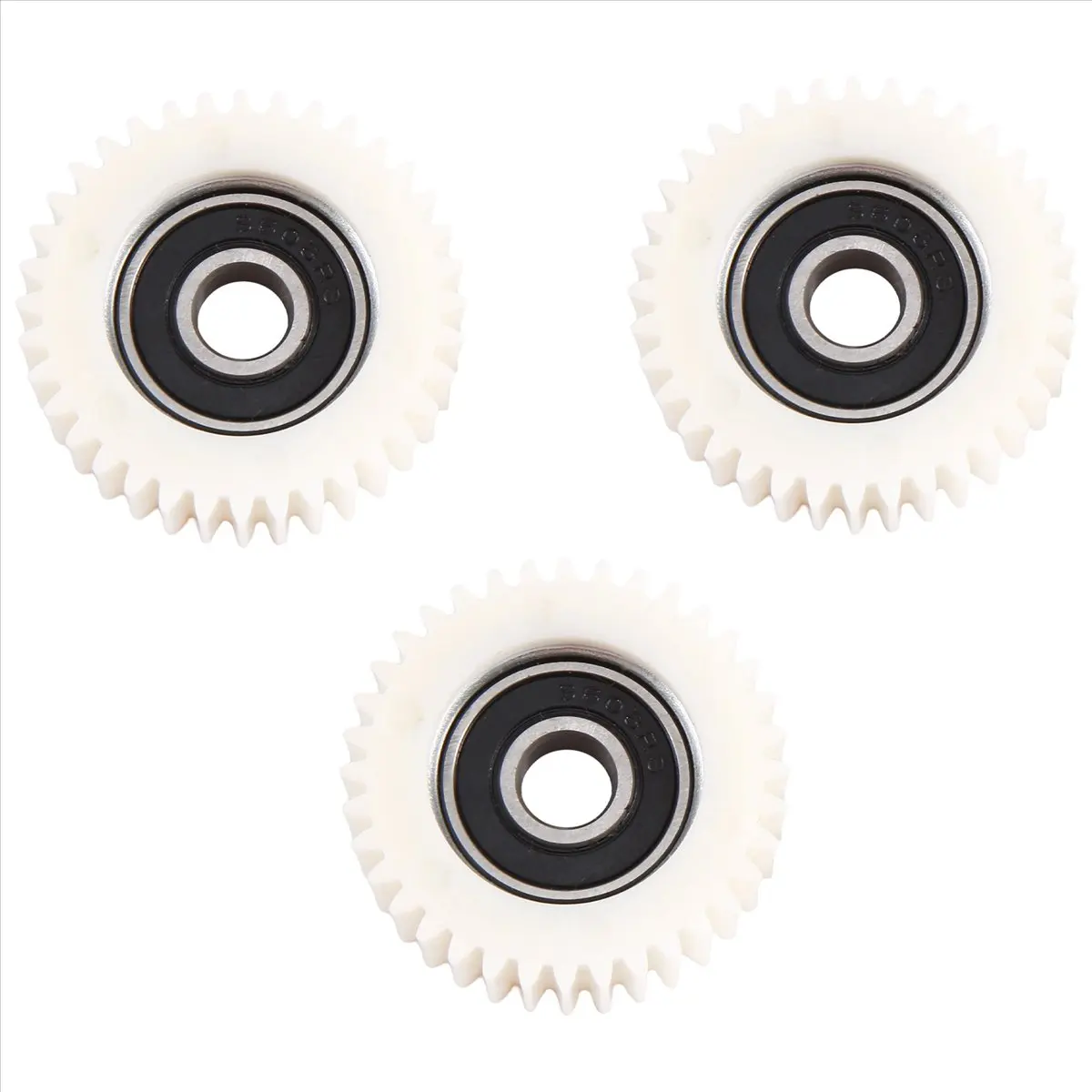 【STOCK】3Pcs 36 Teeth 38mm Nylon Electronic Motor Gear Ball Bearing Gears for Electric Bike Bicycle