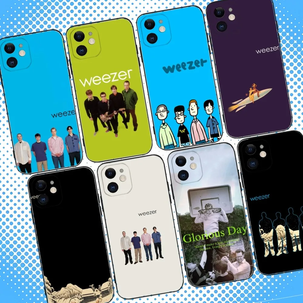 

Weezer SZNZ Autumn Phone Case For iPhone 16,15,14,13,12,11,Pro,Max,Plus,X,XS,XR,SE,8,7,Mini,Soft Silicone Black Case