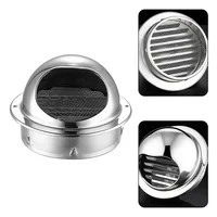 Aa Stainless Steel Vent Cap Rainproof ExteriorWallAir Outlet Grille Round Heating Cooling Vent Cover 75/80/100/20/150/160MM 2