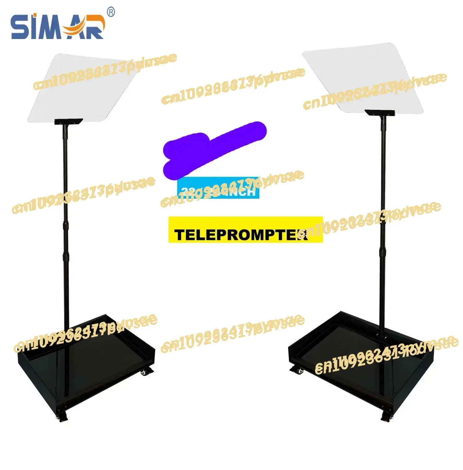 NEW simar professional 22 inch self-reversing monitor presidential conference speech mobile