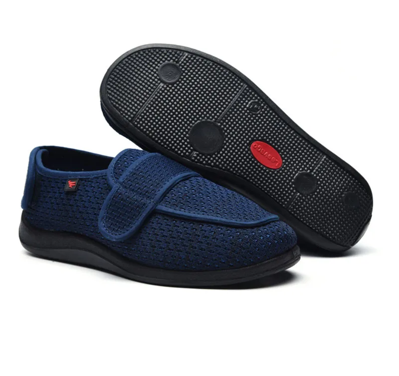 Spring Autumn Breathable Opened Front And Rear Widened Cloth Soft Comfortable Soles Healthy Diabetes Fat Shoes 35-49