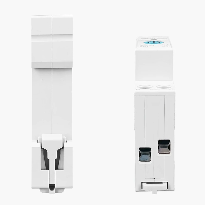 TOMZN 63A 1P+N WIFI 스마트 스위치 에너지 미터 타이머 릴레이 MCB TUYA Smartlife 전압 전류 보호, TOB9-63M 미터링 화이트