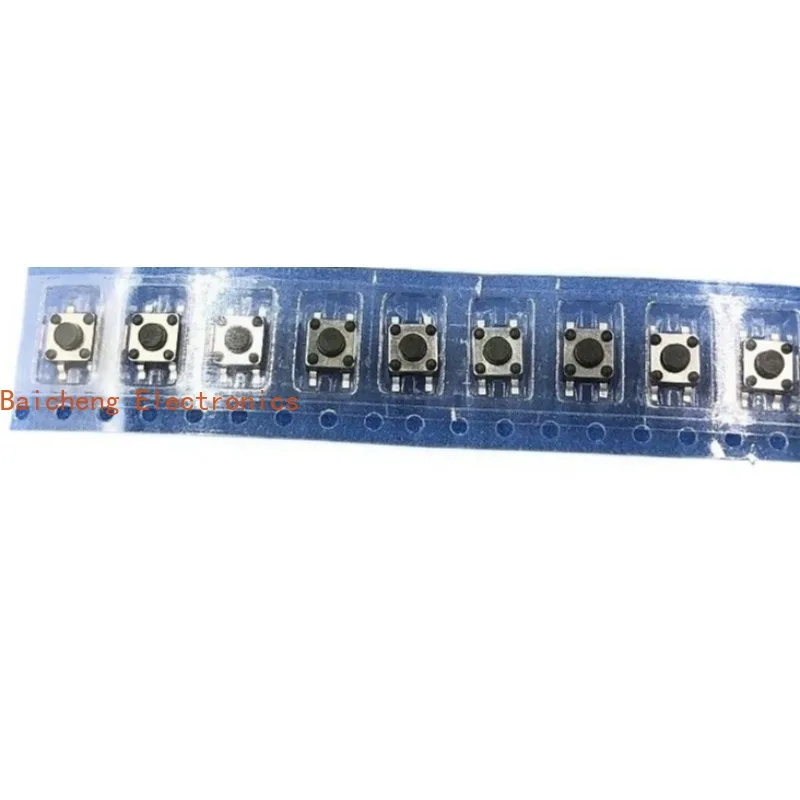 500PCS Tape patch 4-pin 4.5 * 4.5 * 3.8/4.5 touch button micro button switch micro reset