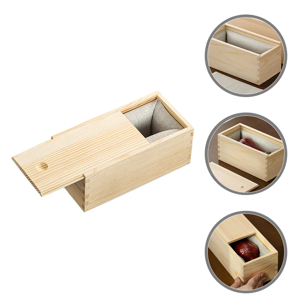 

Деревянная коробка, гладкая незавершенная сосновая коробка для хранения, раздвижная крышка, фото-ювелирные изделия, декоративный подарочный контейнер для рукоделия, деревянные подарочные коробки