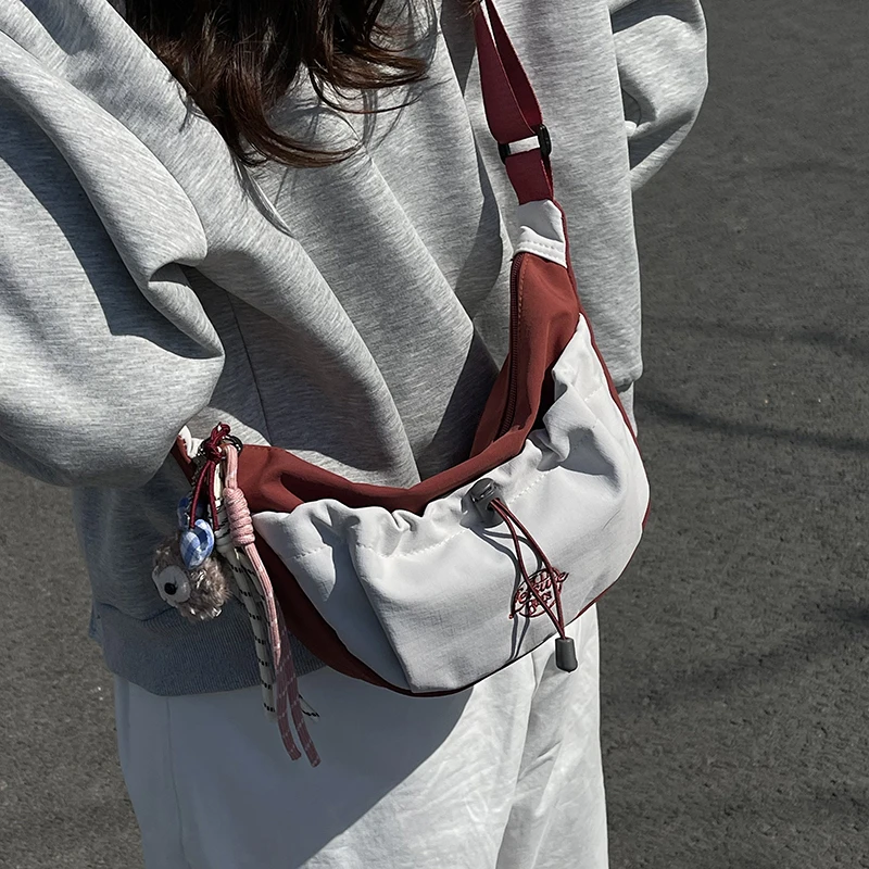 

Большая холщовая сумка через плечо Capaci для женщин, складная летняя новая сумка через плечо с клецками, повседневная мода