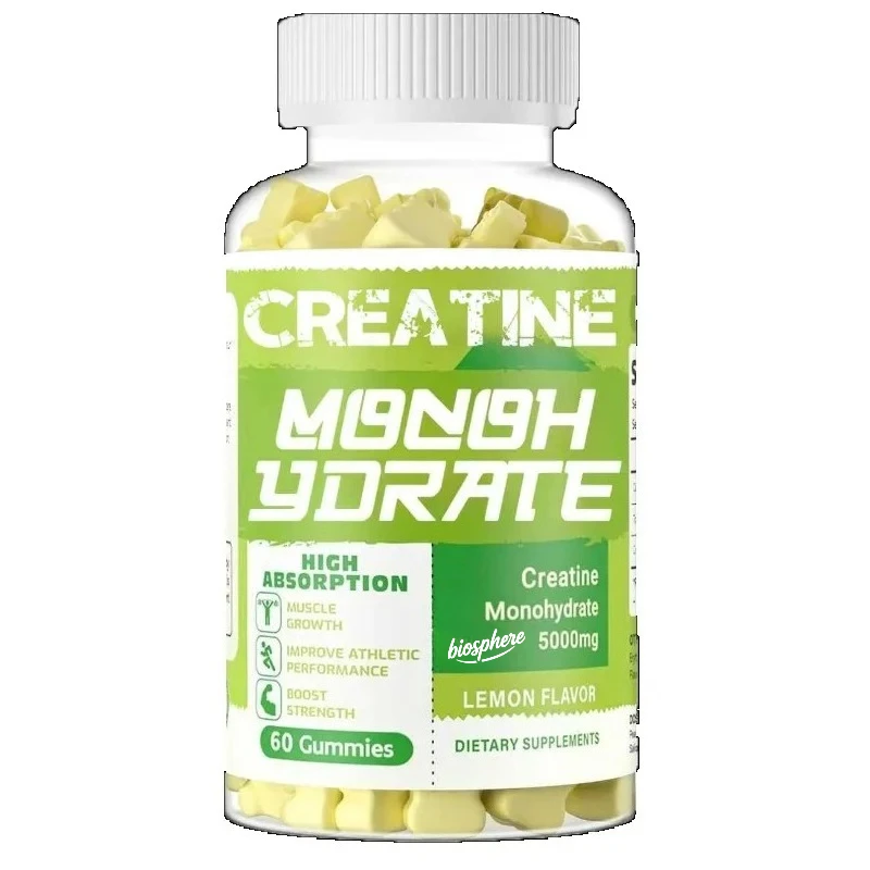 Water creatine gummies 5g-60 lemon gummies