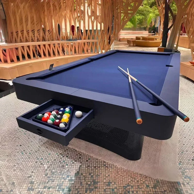 #Luxury Billiard Table, 8ft Pool Table for Home Club, American Black Eight and 9 Ball Game, High-End Design