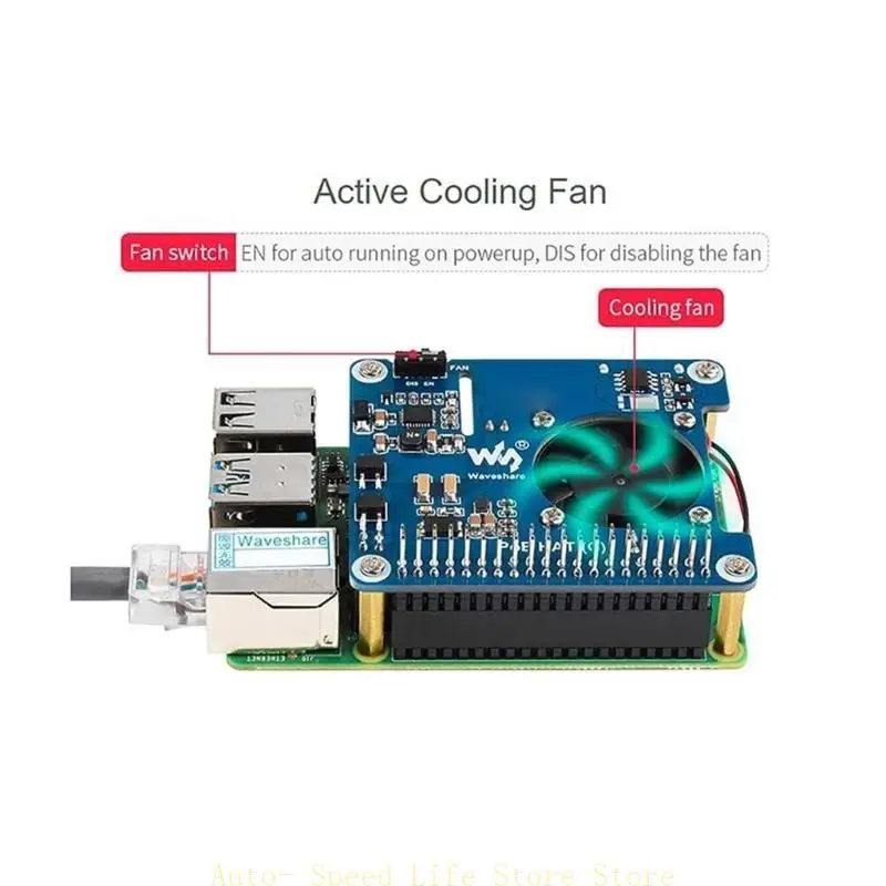 02da ForraspberryPI 4B / 3B + 5V USB-A 12 V Sorties d'en-tête pour utiliser périphériques