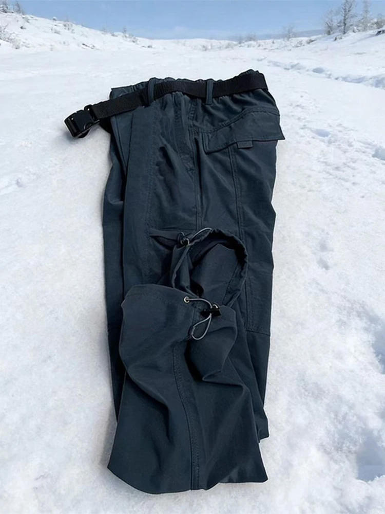 Men's Thickened Fleece Lined Winter Outdoor Skiing Trousers Three-Proof Soft  Casual Pants High Waist Zipper Fly Warmth