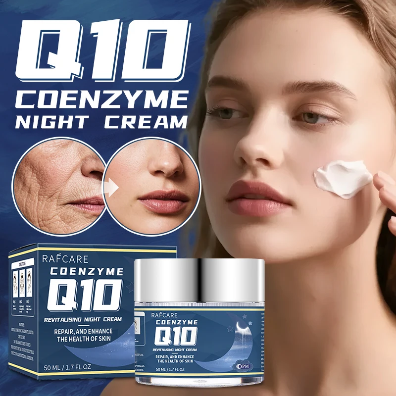 

Коллагеновый крем против морщин, ночной уход за кожей лица Q10, коэнзимные продукты с гиалуроновой кислотой, увлажняющий, осветляющий тонкие линии