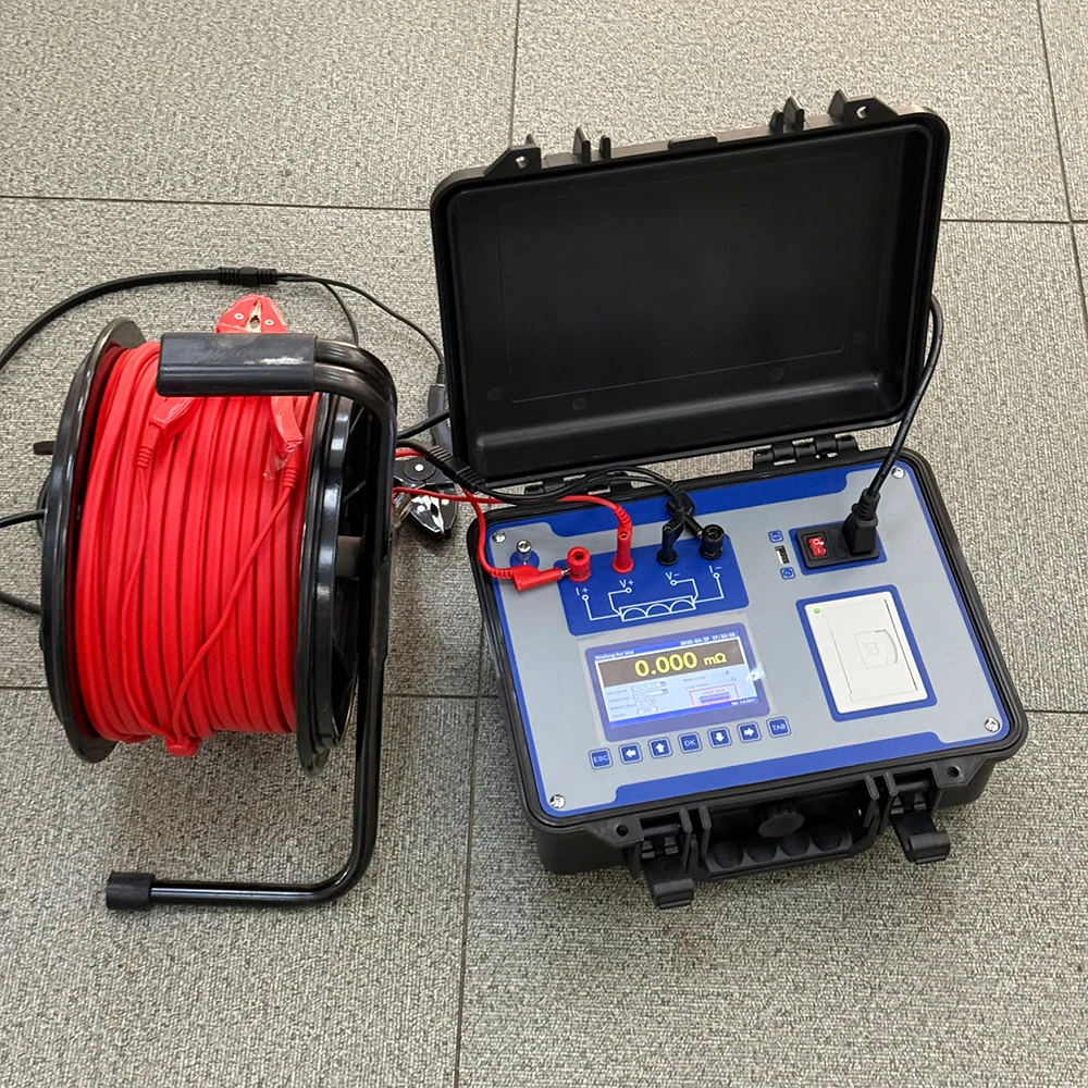 Micro Ohm Meter for Grounding And SPDA Measurement High Precision Low Resistance Tester with a Non Power-off Memory Inside