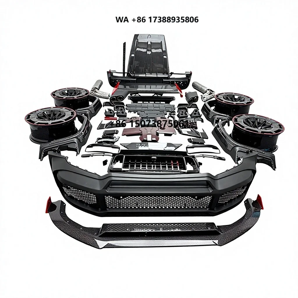 G Class W463A W464 G63 2019-2023 Upgrade to R Style PP Dry Carbon Body Kit Car Bumpers Auto Body Parts