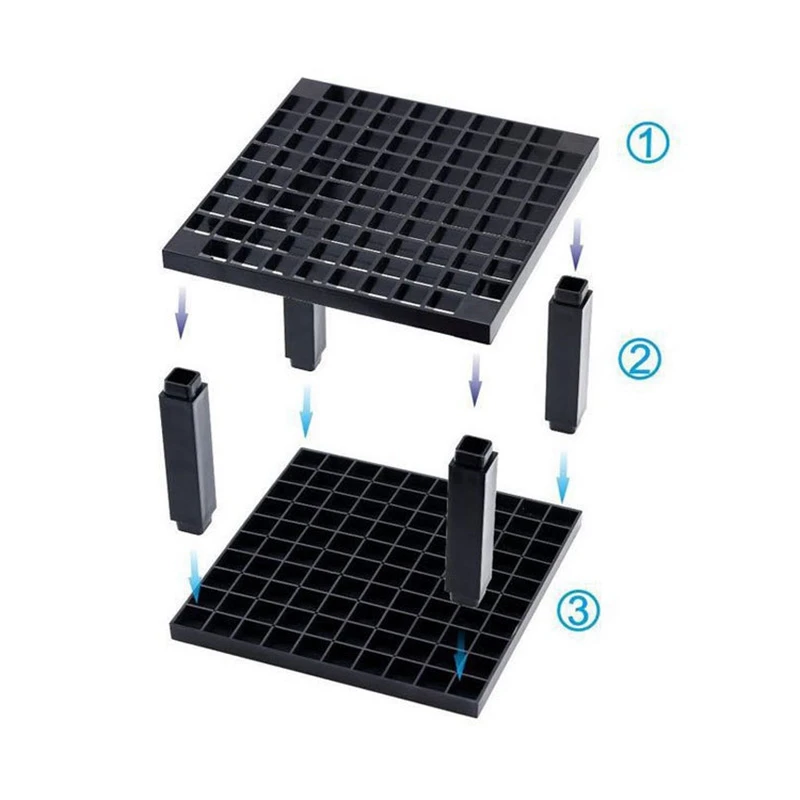 96 حفرة شبكة حامل قلم مربع ألوان مائية النفط اللوحة حامل قلم بلاستيكي انفصال الفن اللوازم المكتبية حامل قلم