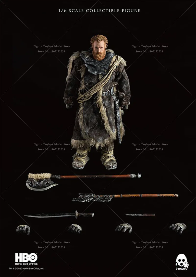 ThreeZero Z01431W0 1/6 Arya StarK Girl 3Z0141 Ser Jorah Mormant 3Z0106 Wild Tormund Fiction Movie Mini 12 "Figura de ação para presente