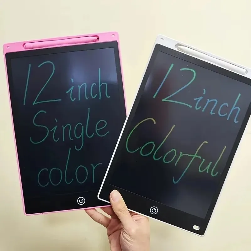 Tableta de escritura LCD de 10/12/pulgadas, tablero de dibujo, cuaderno de bocetos de grafiti para niños, pizarra de escritura a mano, tablero de dibujo mágico, juguete para regalo para niños