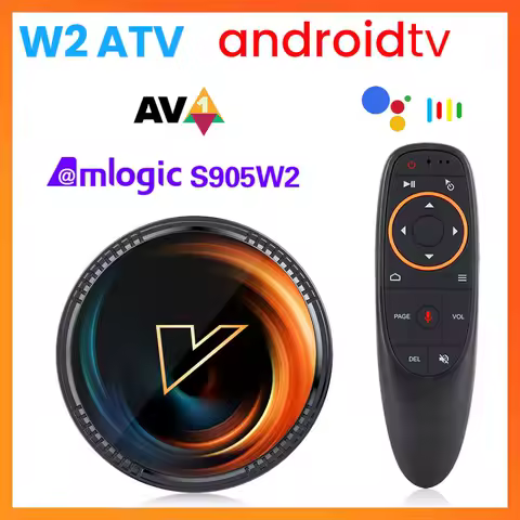 VONTAR W2 ATV androidtv 11.0 Smart TV Box Amlogic S905W2 Google Voice Input 8K Video 4K 60fps AV1 Dual Wifi BT4.0 Media Player