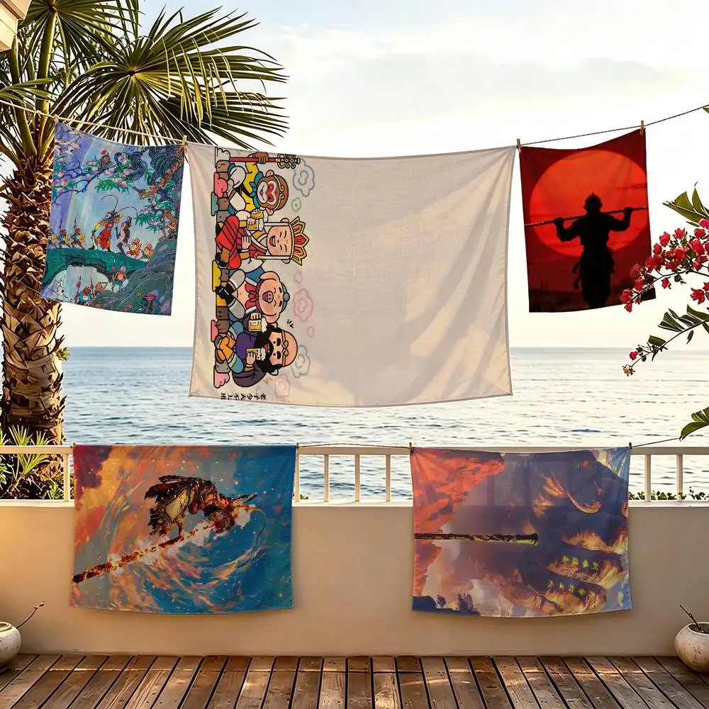 Journey to the West flag For Camping Party Picnic Studio Booth Background Wall Interior Decoration Banner