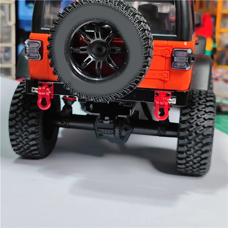 

For Mangniu 128 Wrangler Upgraded The Modified Metal Aluminum Alloy Bumper Back Bar And Trailer Buckle
