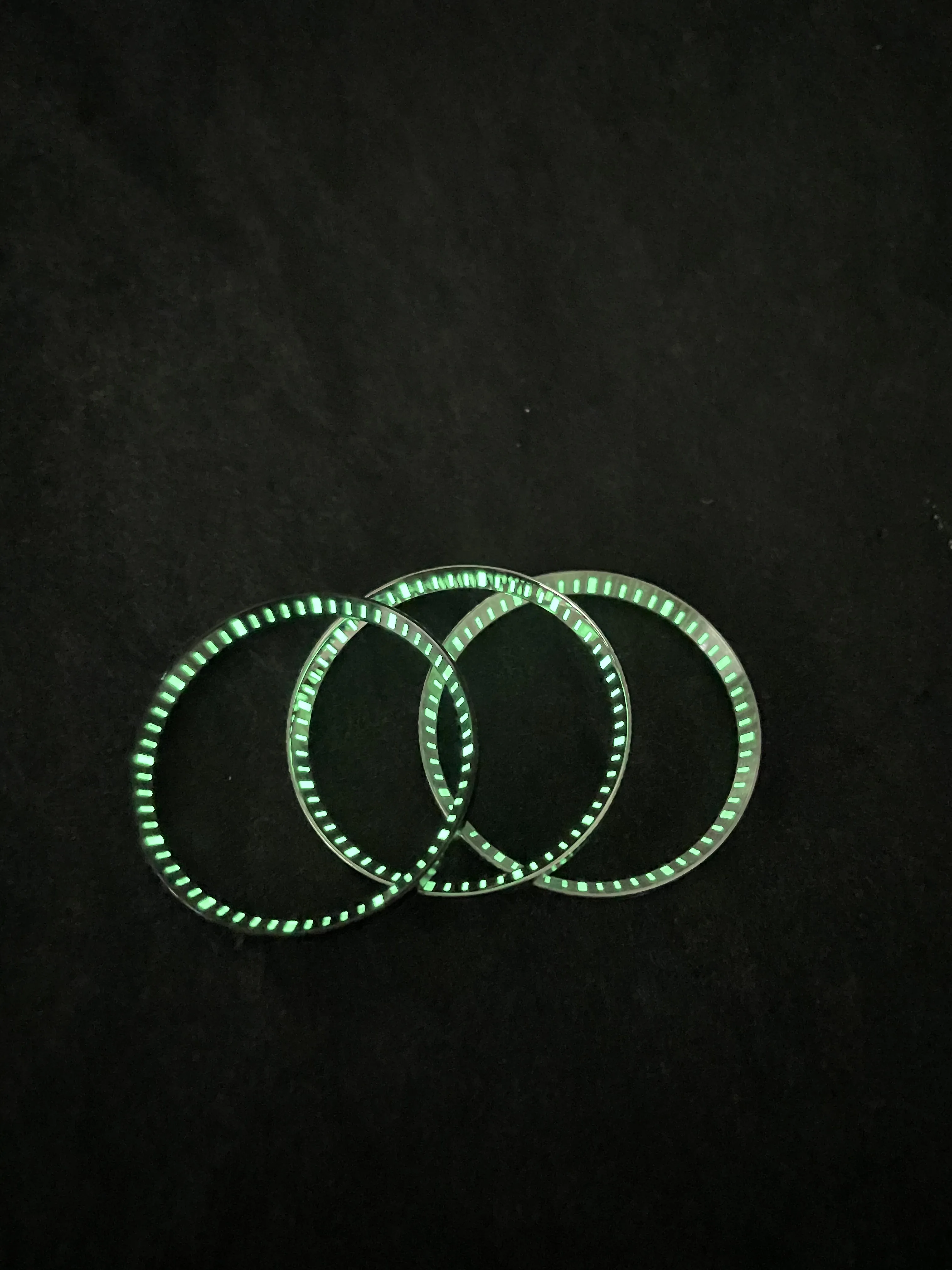 ساعة مضيئة الفصل الدائري ، 316L الفولاذ المقاوم للصدأ ، SKX007 ، ملء سوبر C1 ، الأخضر ، الأكثر مبيعا