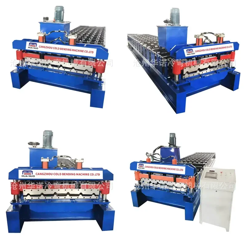 Deposit-Automatic 840 single-layer tile pressing machine equipment Cold bending machine Color steel tile pressing machine