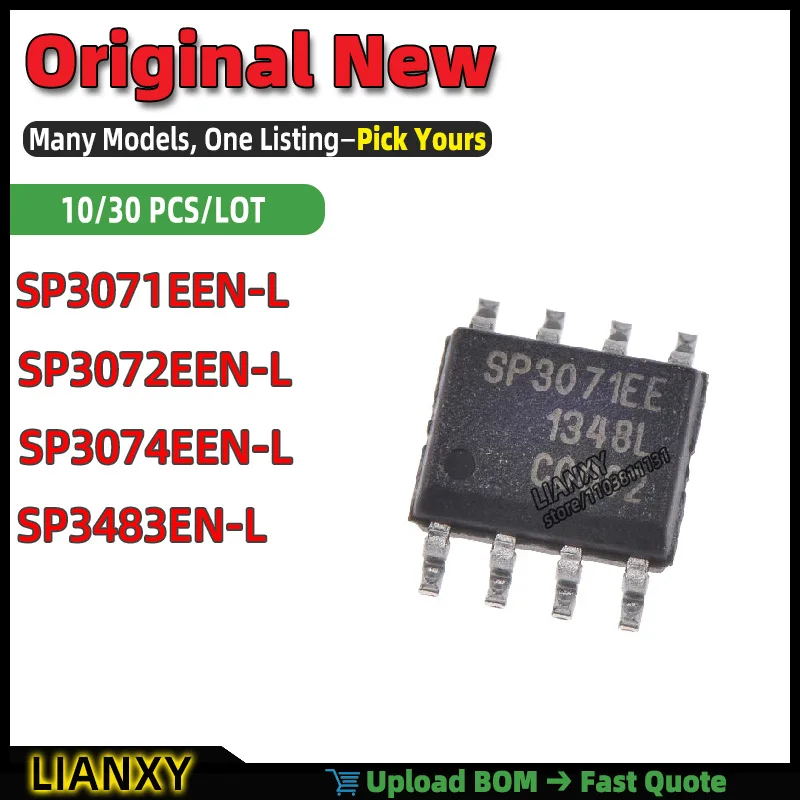 SP3483EN-L SP3072EEN-L SP3071EEN-L SP3074EEN-L SOIC-8 RS-485 XCVR TRANSCEIVER New Original