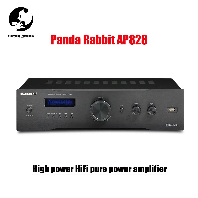 

Panda Rabbit 2025 Fever HiFi Pure Amplifier High Power Rear Stage Amplifier Home 2.0 Fiber Coaxial Bluetooth Balanced Input