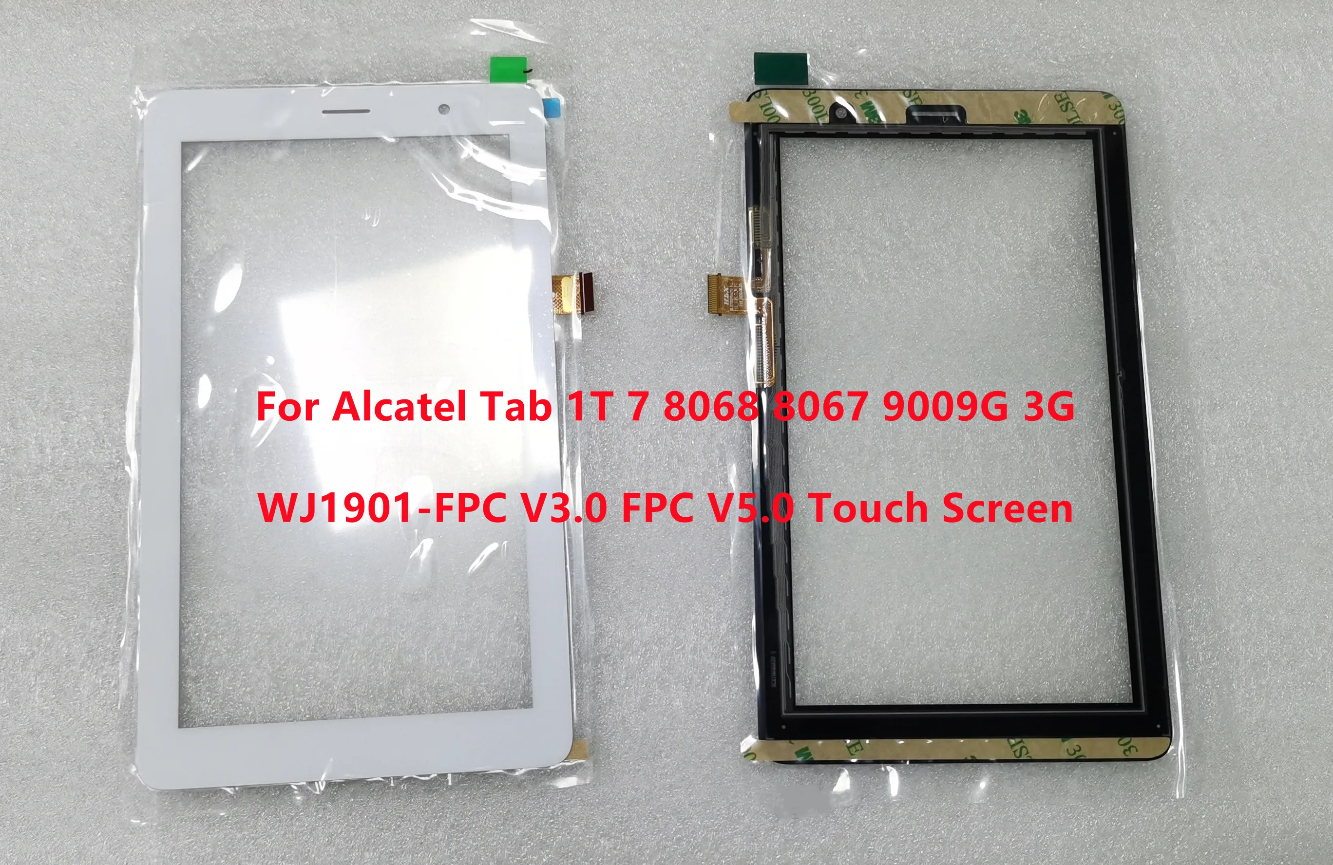 New 7'' For Alcatel Tab 1T 7 8068 8067 9009G 3G WJ1901-FPC V3.0 FPC V5.0 Touch Screen Panel Sensor Glass Digitizer Replacement