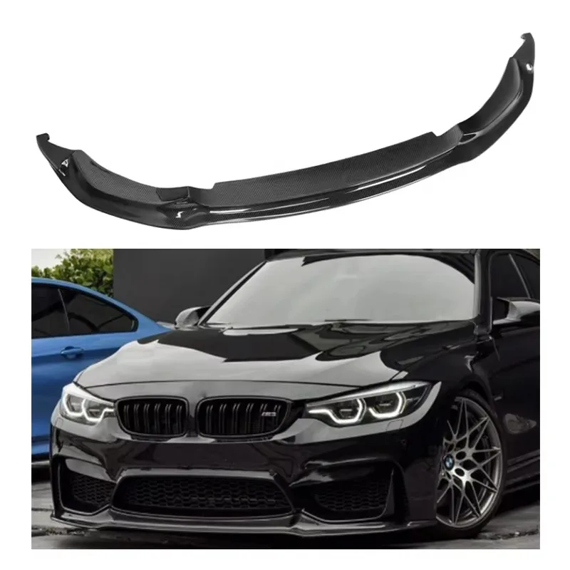 

Oem сухое углеродное волокно передний бампер губа ДЛЯ BMW F80 M3 F82 F83 M4 2014-2020 V стиль передний бампер высокое качество