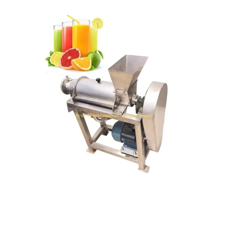 高効率工業用コールドプレスフルーツジューススクリュー抽出機野菜スパイラルクラッシュジューサー製造機