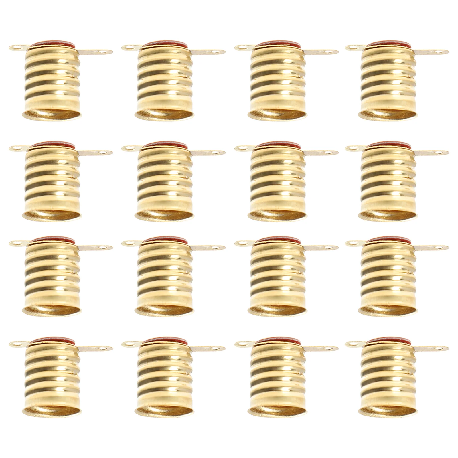 25 Adet Vidalı Lamba Tutucu Aksesuarları Şarj Edilebilir Ampuller Minyatür Taban E10 Soket Pirinç Tüm Bronz Çalışma Elektrik Testi