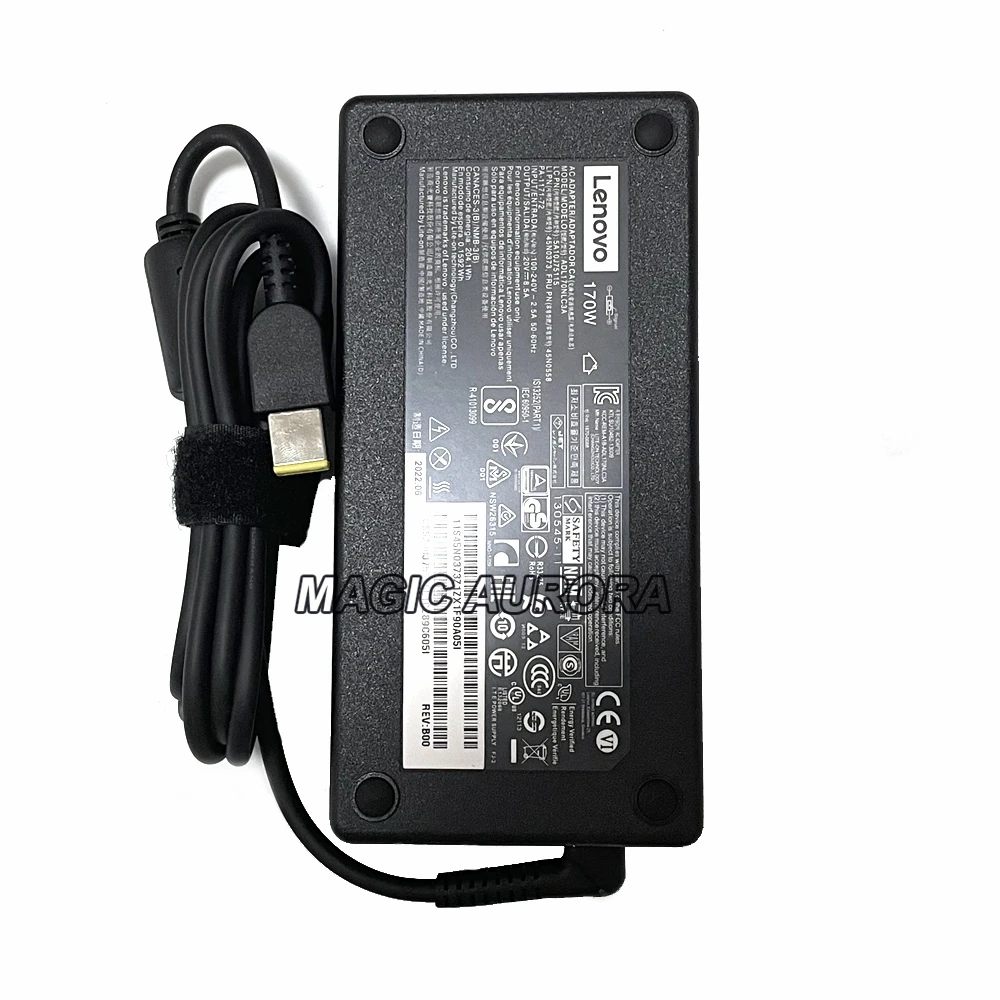 Imagem -05 - Legião Lenovo Original Y7000p1060 P50 P51 P70 P71 T440p T540p W540 Adaptador de Carregador Portátil 20v 8.5a 170w Adl170nlc3a