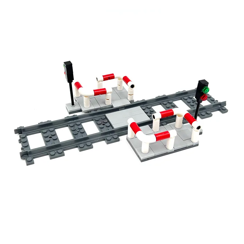 Railway Track Series Carriage/Bridge MOC Building Blocks Accessories Assembly Educational Scene Model Small Bricks Toys Gifts