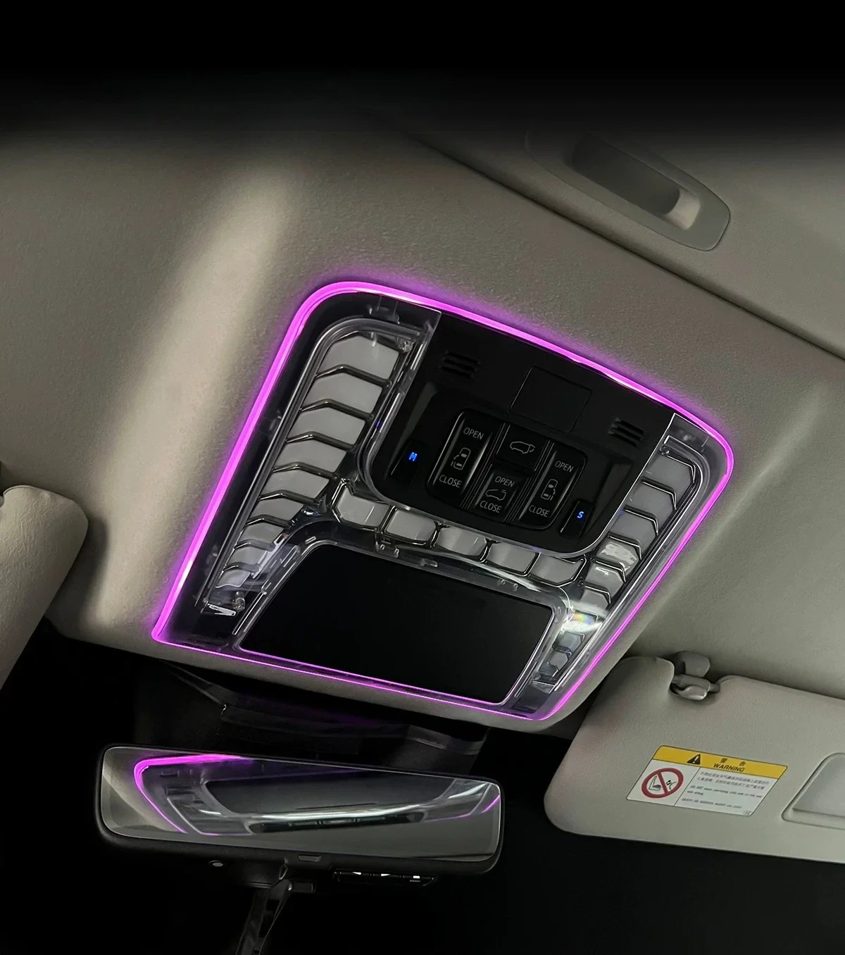 For Toyota Alphard 30 Series LM300 2015-2023 Front Ceiling Reading Atmosphere Light Car Roof Colorful Ambient Lamp Accessories detail image 1