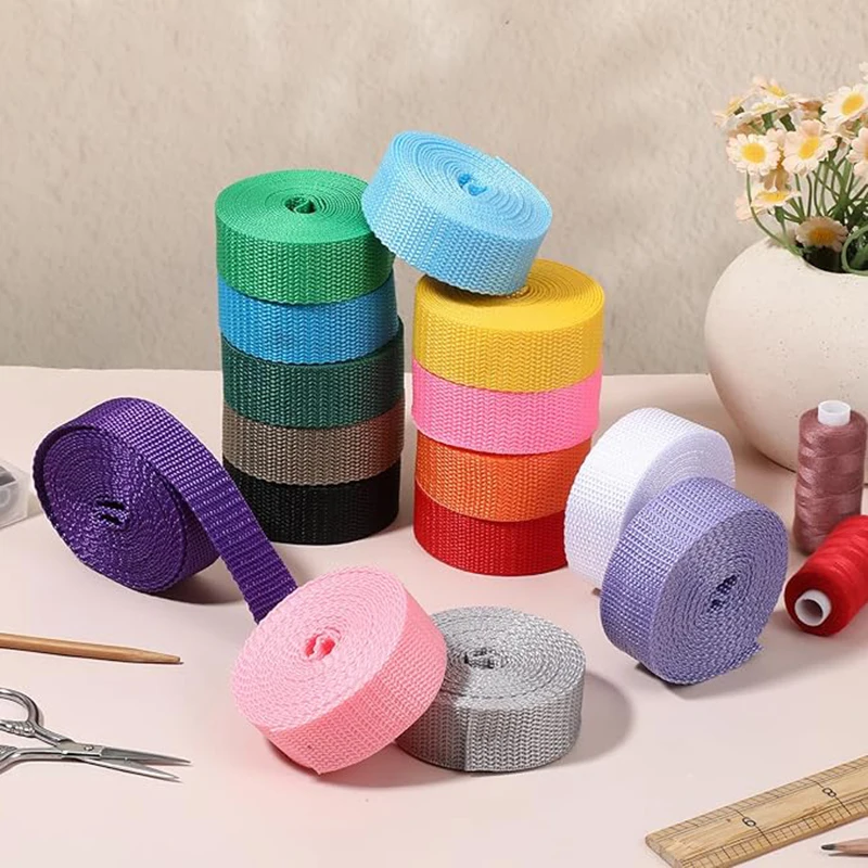 10 متر 20/25/32/38/50 مللي متر حزام من البولي بروبيلين 1.1 مللي متر شريط سميك أشرطة النايلون بواسطة متر حزام الخياطة بايس اكسسوارات #6