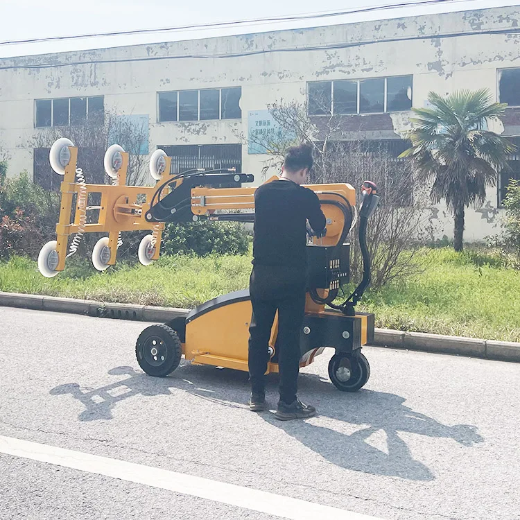 300kg Mini Small Full Electric Driving Vacuum Glass Installation Robotfor Installing Glass Window and Doors