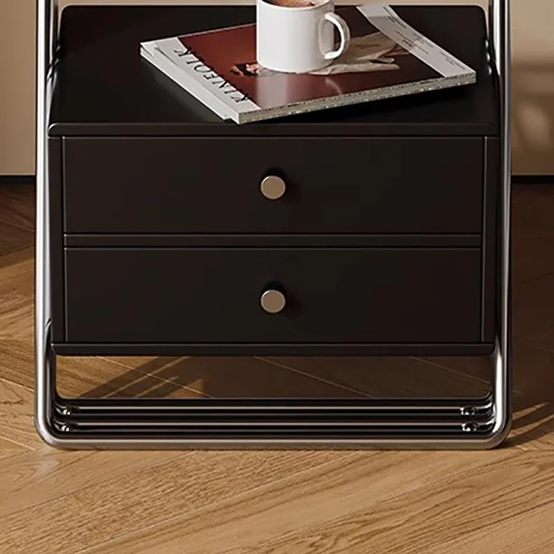 طاولة السرير الجمالية الأوروبية، تخزين فاخر عملي، طاولات ليلية حديثة، إدارة أثاث غرفة نوم فريد من نوعه Mesa De Noche #4