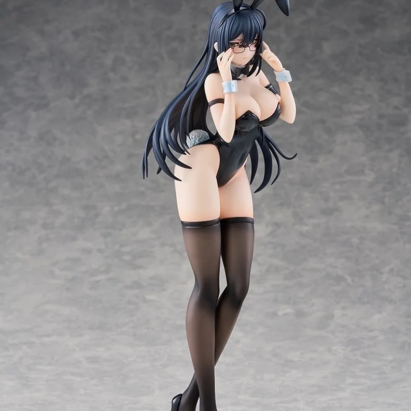 حار بيع عالية الجودة فتاة أرنب أسود الرسوم المتحركة نموذج عباد الشمس فتاة جميلة الأرنب الأبيض تمثال مفاجأة هدية