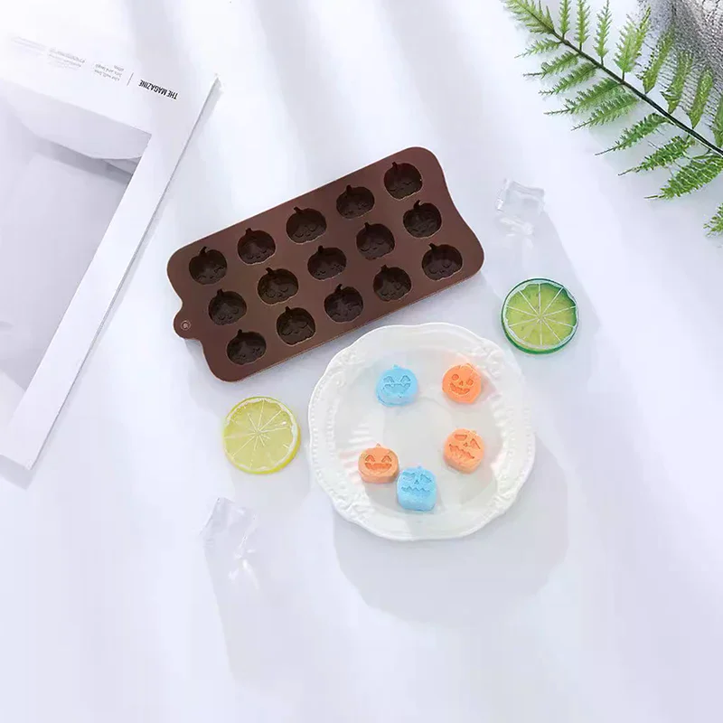 Silicone Molds Ghost Pumpkin DIY Halloween Chocolate Candy Baking Mold Mold Cake Dessert Decoration Halloween