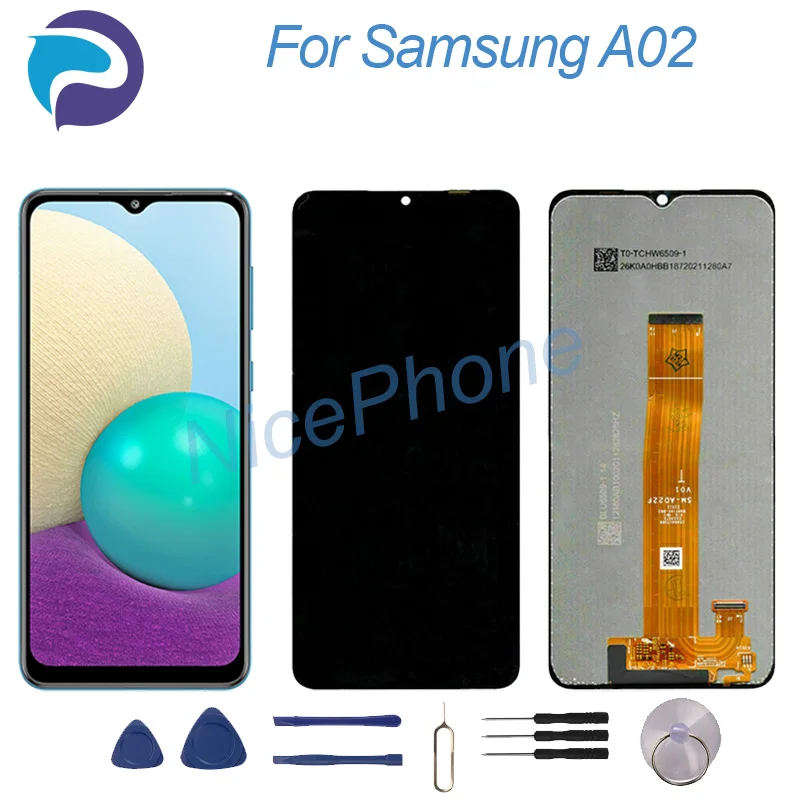 Prueba Antes del Envío para Pantalla Táctil Digitalizadora Samsung A02, Ensamblaje de Panel LCD SM-A022F/M/G, SM-A022F/M/G/DS A02