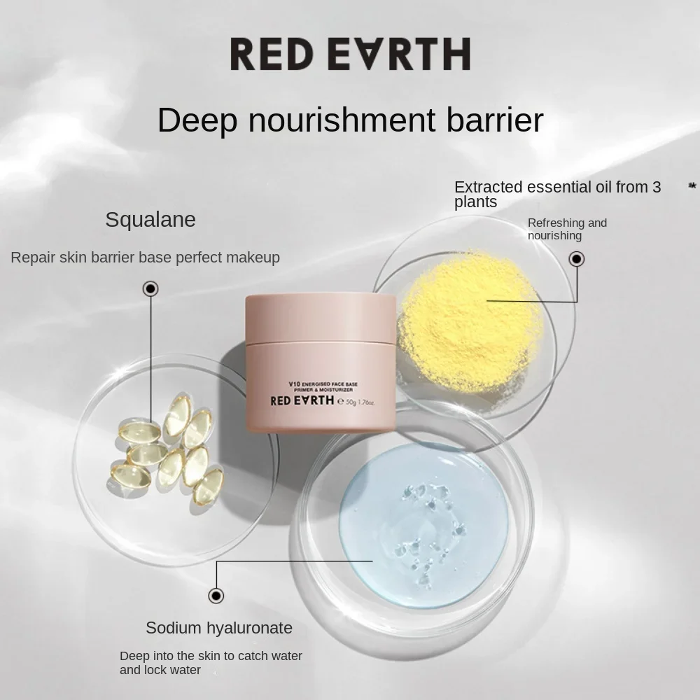 Redearth Foundation  Korean Makeup Moisturizing Face Base Primer  Pores Invisible Prolong Facial Oil-control Base Cosmetic