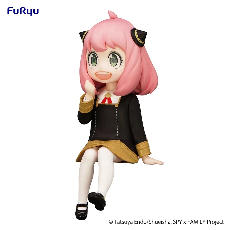 Original Anime FuRyu SPY FAMILY Anya Forger Noodle Stopper Figure 10Cm Pvc Action Figurine Model Collection Toys for Boys Gift