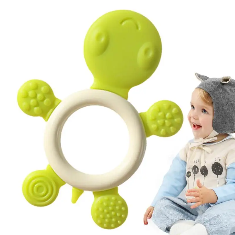 

Baby Teether Toy Pacifier Kids Teething Silicone Newborn Dental Care Gums Anti-eating Hand Molar Stick Baby Accessories