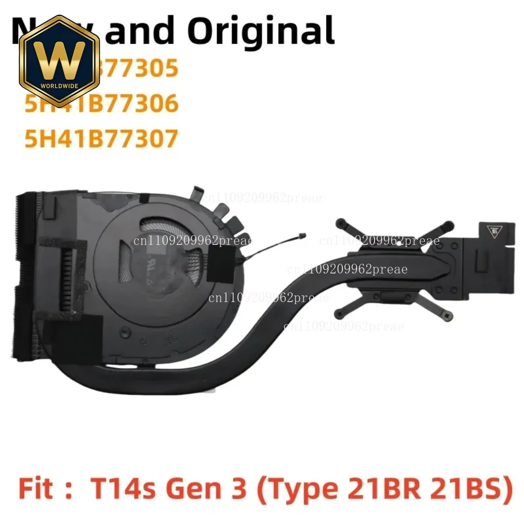 

S For Lenovo ThinkPad T14S Gen 3 Laptop CPU Cooling Fan Heatsink Radiator Cooler (5H41B77305, 5H41B77306, 5H41B77307)