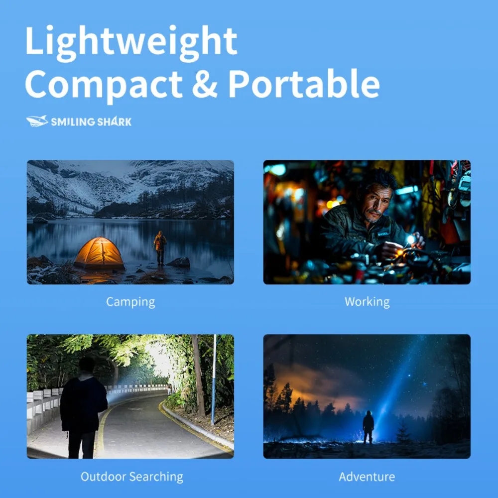 Outdoor lighting power bank small flashlight cycling light