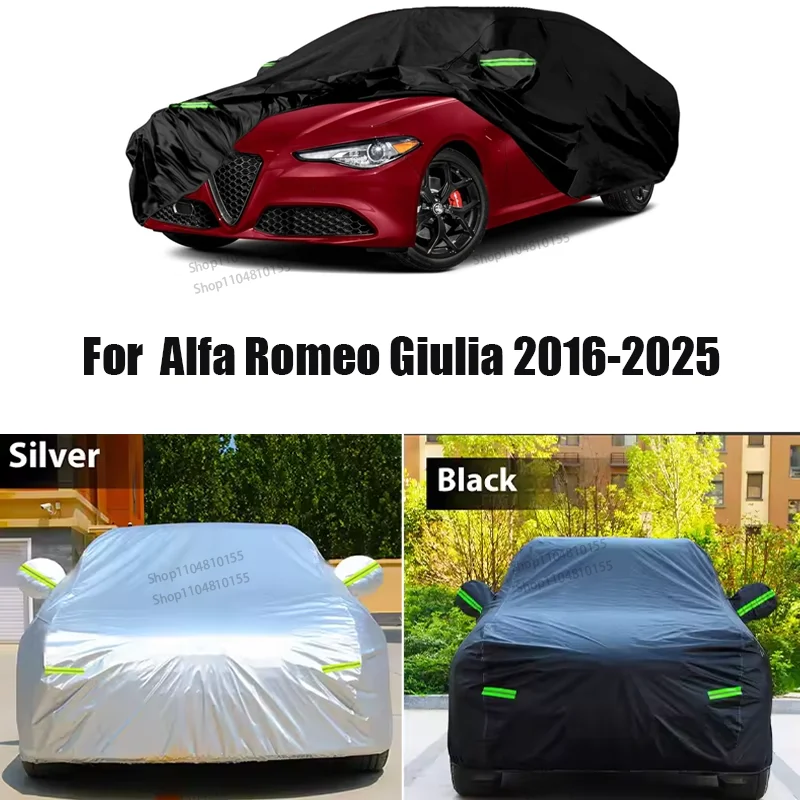 

Waterproof Car Cover Custom Fit for Alfa Romeo Giulia 2012-2025 All Weather Snow Rain Dust Hail Protection