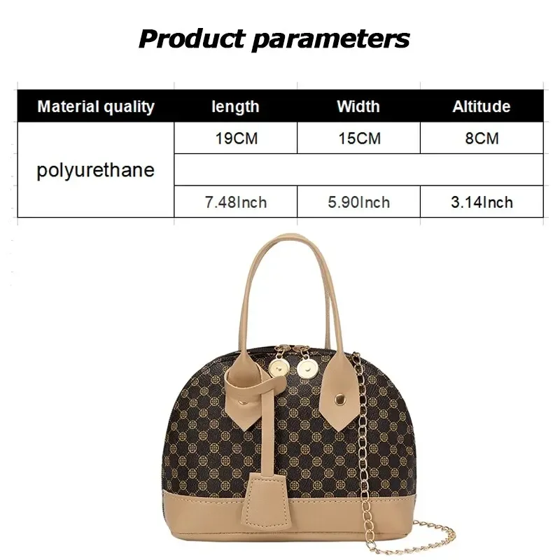 Luxury Shoulder Bags Ladies Handbags Shell for Women Crossbody Totes Bags with Zipper Designer Hand Organizer Valentines Gift