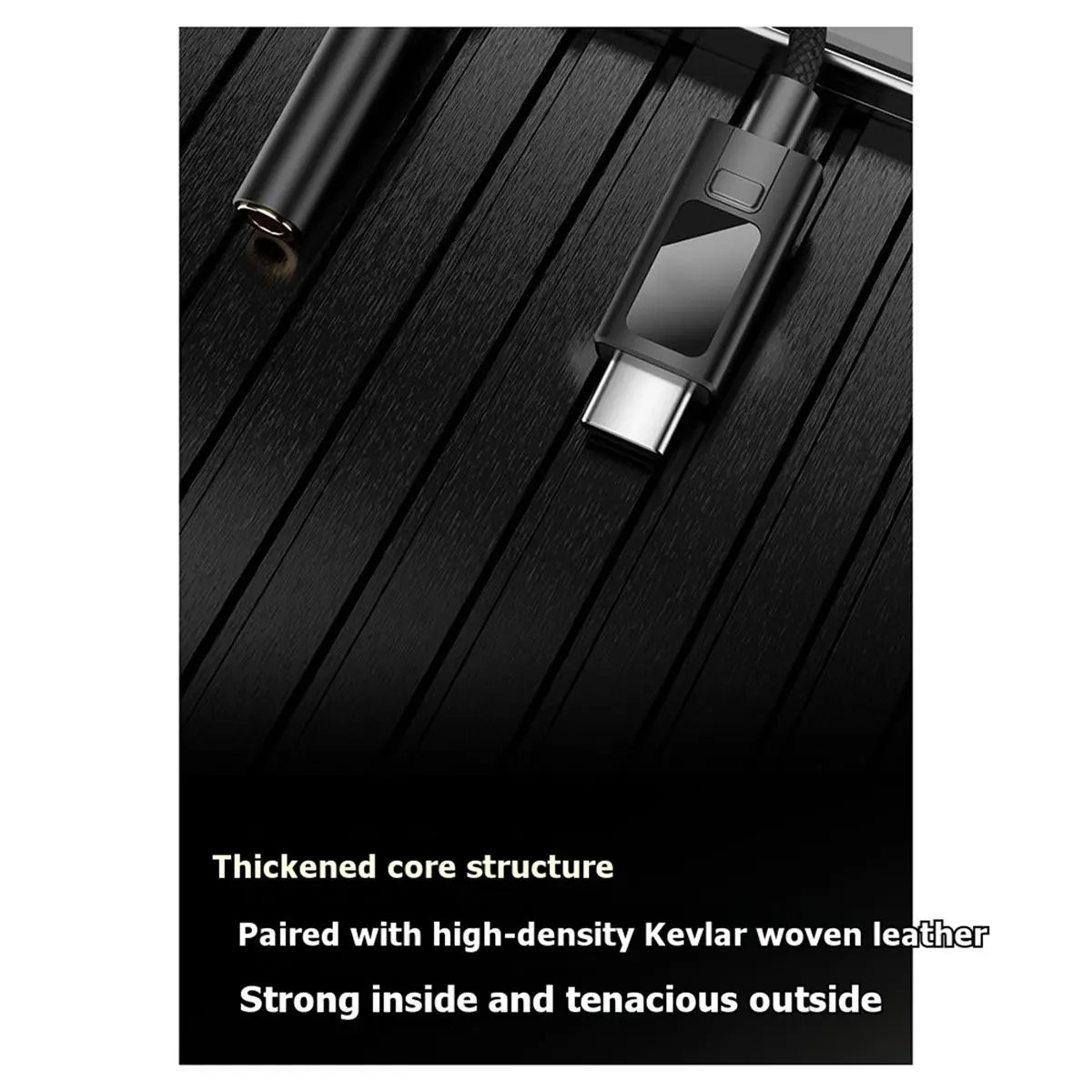 Dynamic Portable DAC Decoding Amplifier USB C to 3.5mm Audio Adapter with Professional 4-Stage EQ Tuning HiFi Digital Decoding