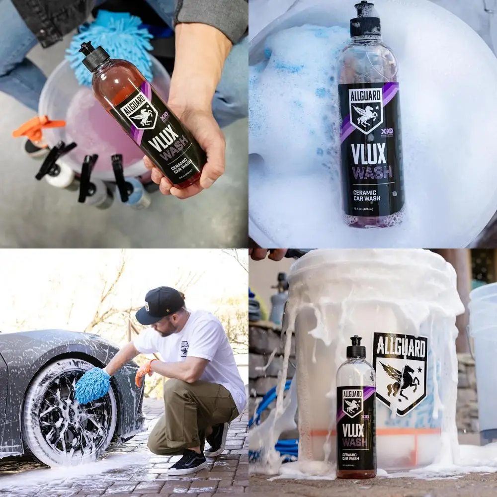 

VLUX Wash - Car Wash Soap Formulated with XiO2™ Ceramic - Grime Busting Suds Gently Clean with pH-Netural Formula - Enhances Pro